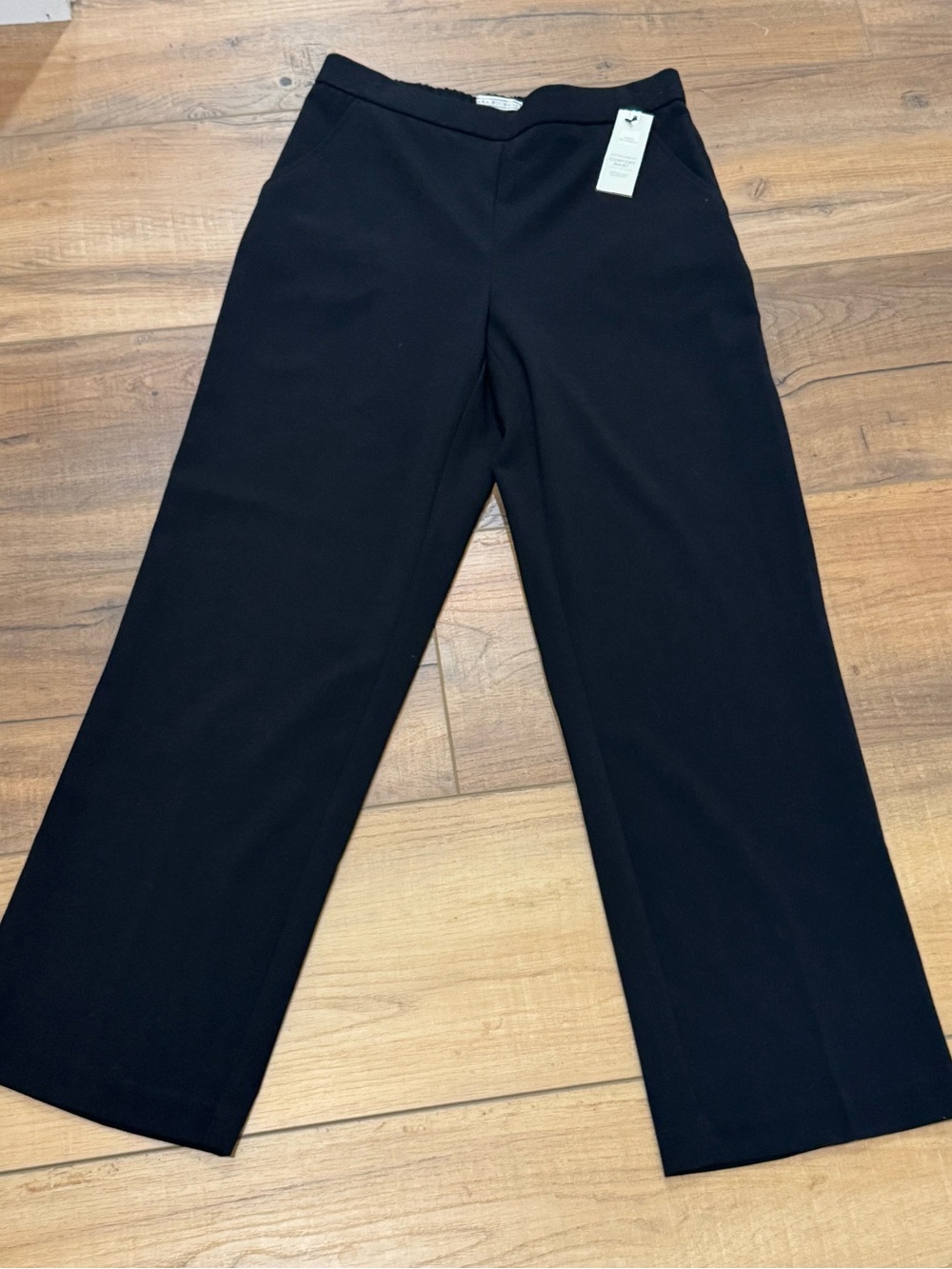 Dana Buchman Black Wide-Leg Dress Pants NWT 4S